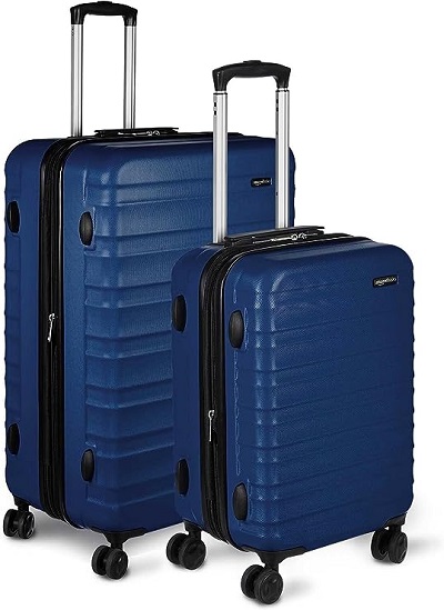 6. Amazon Basics Hard-Side Affordable Luggage Set